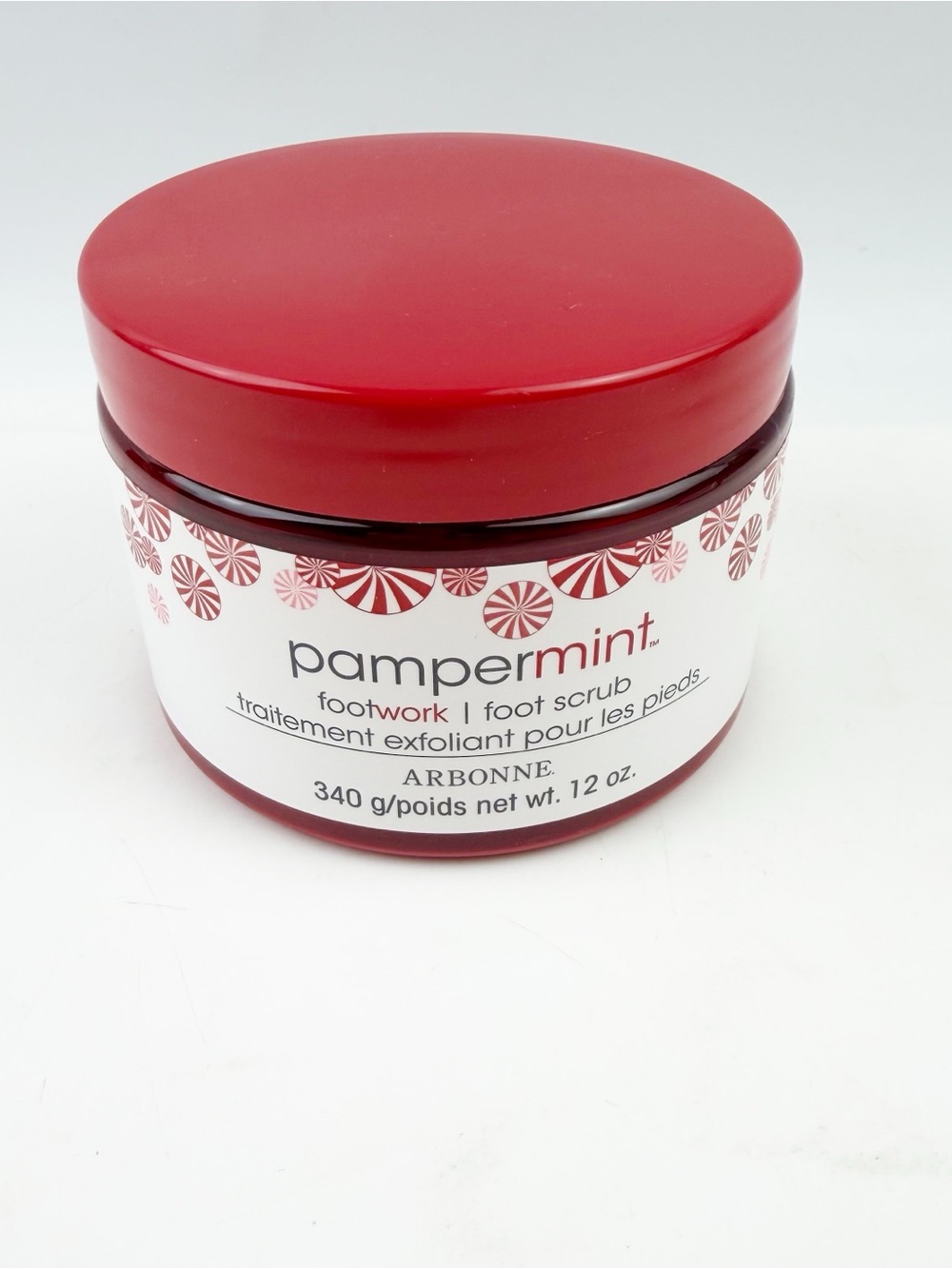 Arbonne Pampermint Foot Work Foot Scrub 12 oz New